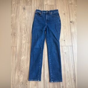 Madewell The Perfect Vintage Jeans Womens 27 Blue Denim Medium Wash High Rise